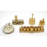 1950s and later ormolu lipstick holders including Sam Fink