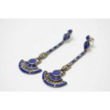 A pair of Art Deco "Egyptomania" pendant earrings