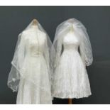 1940s and 1950s wedding dresses