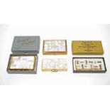 1950s mother-of-pearl musical compacts and vanity cases