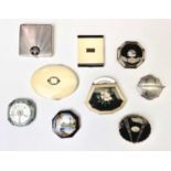 1930s Romantic Revival period powder compacts and vanity cases