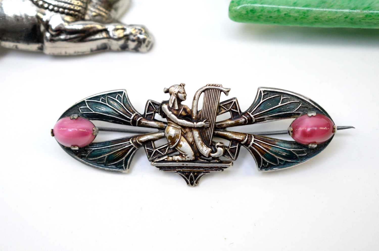 Three 1920s Egyptian Revival or "Egyptomania" brooches - Image 3 of 4