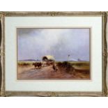 James Walter Gozzard - A Traveller Family and their Vargo Wagon | watercolour