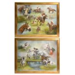 Dennis Barron - Horse Racing Scenes: Red Rum, and Desert Orchid | acrylic