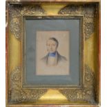 19th Century French School - Portrait of a Gentleman | watercolour