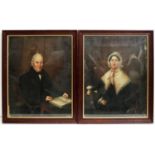 19th Century British School - A Georgian Portrait Pair | oil