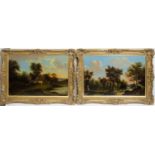 In the style of Patrick Nasmyth - A pair of landscapes | oil