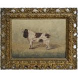 19th Century British - A naive portrait of a dog | oil