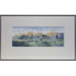 Derek Dalton - Study for Landscape, North Lakes | watercolour collage