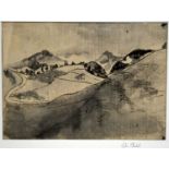Jules Chadel - French Landscape | Indian ink on Japan paper