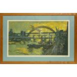 Ronald Lambert Moore - Tyne Bridges | limited edition silkscreen