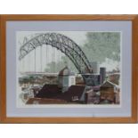 Norman Wade - Tyne Bridge | limited edition silkscreen