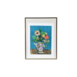 Paul Aizpiri - Floral Still Life in a Painted Jug | limited edition lithograph