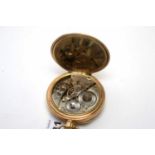 Two Waltham gold-plated open-faced pocket watches