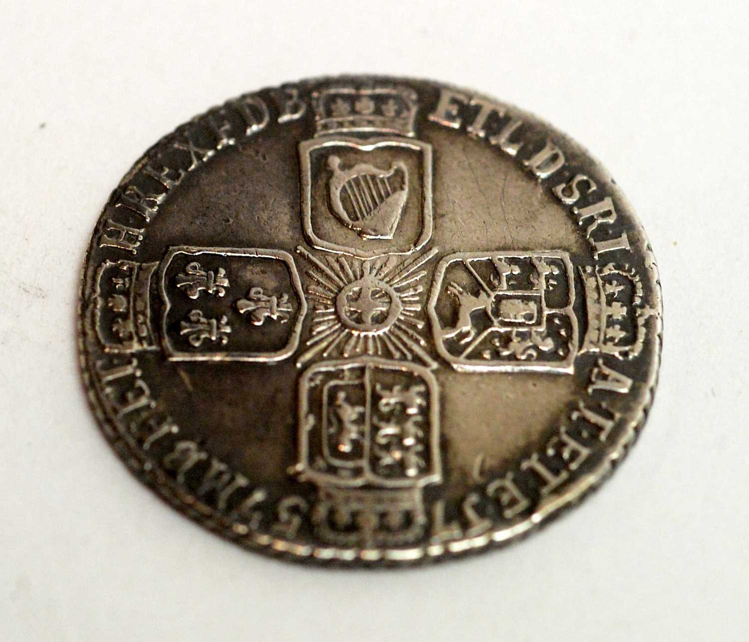 A George II sixpence, and other British and Foreign coins and banknotes - Image 3 of 8