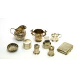 A selection of silver items