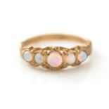 A five stone opal ring