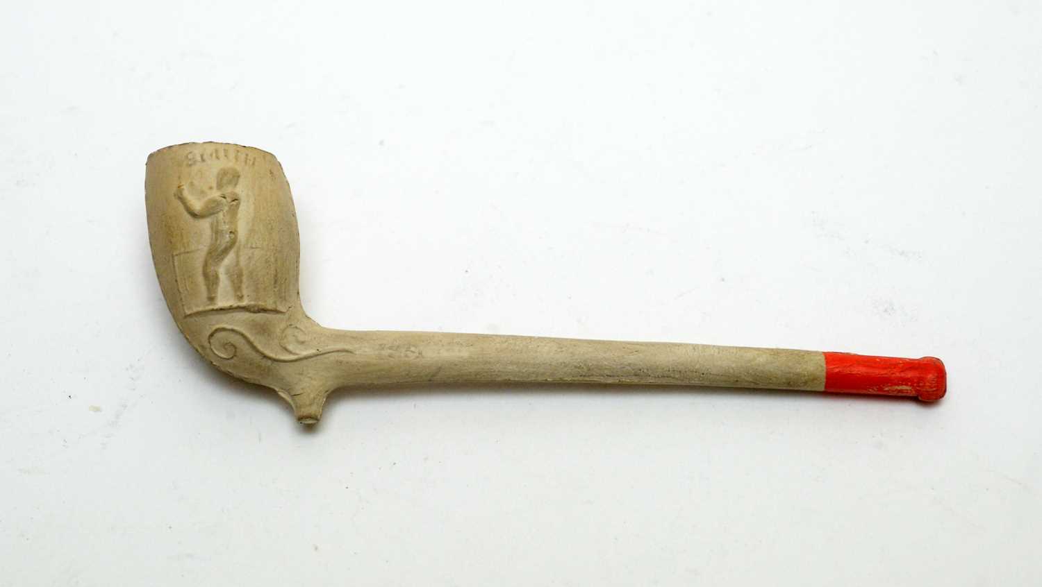 A 19th Century clay pipe of boxing interest