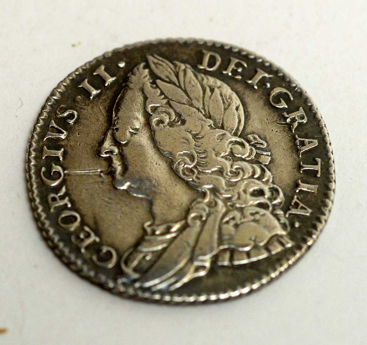 A George II sixpence, and other British and Foreign coins and banknotes - Image 2 of 8