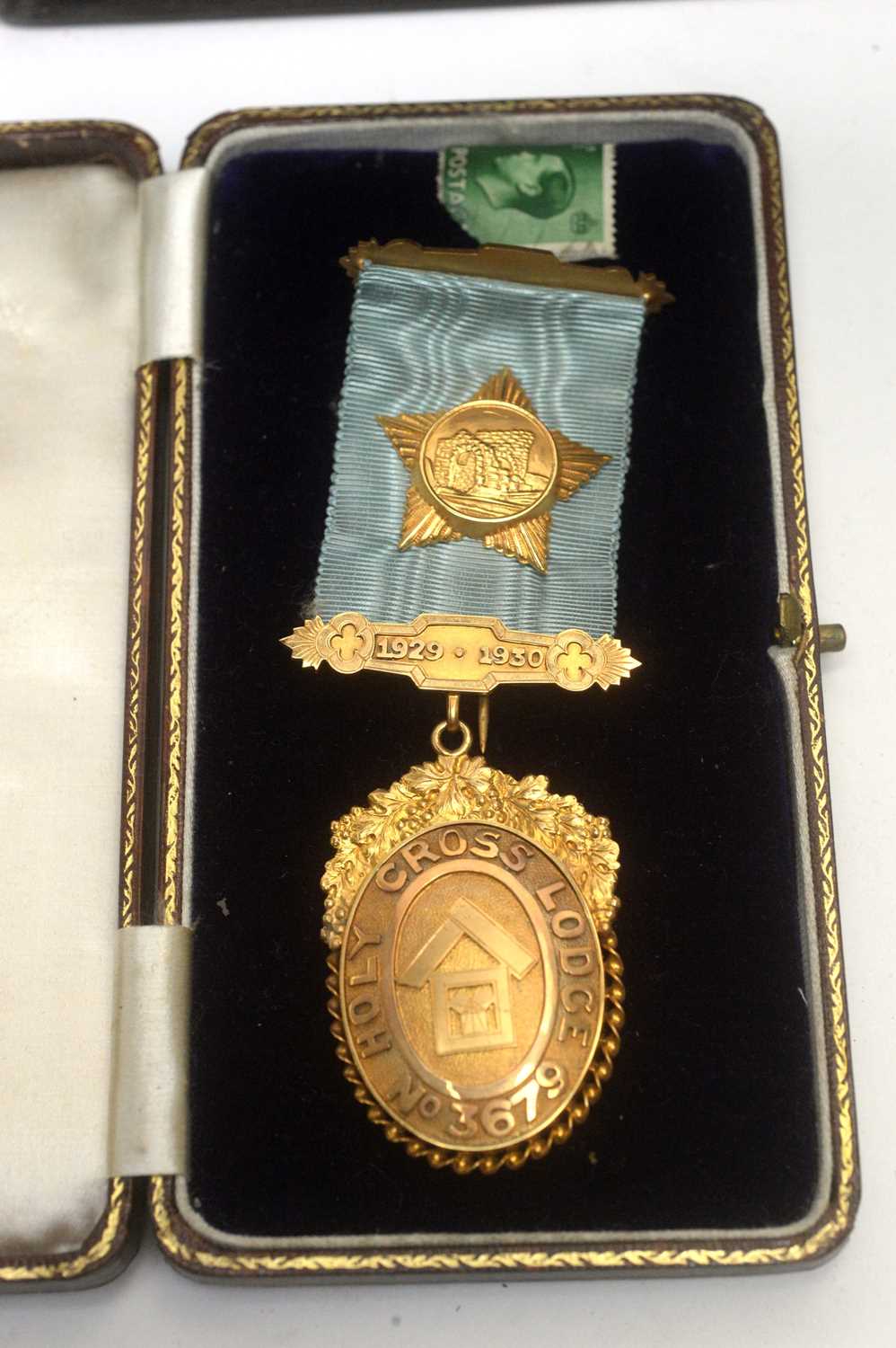 A selection of Masonic regalia including gold medals - Image 2 of 6
