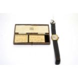 A 9ct gold cased dress watch