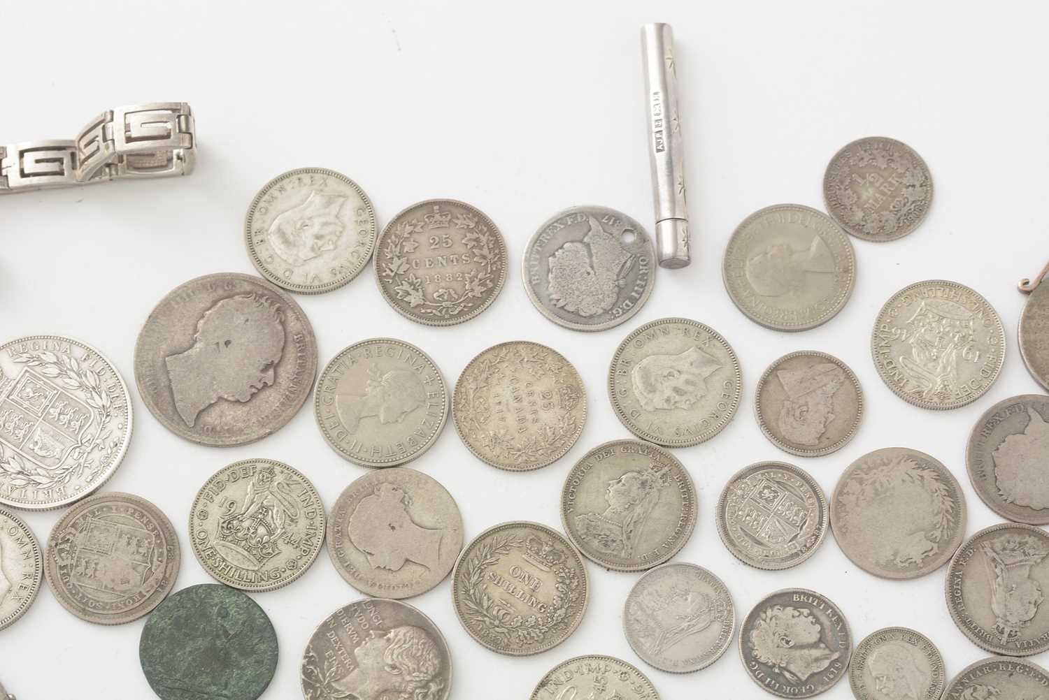 A selection of coins, and silver items - Image 4 of 6
