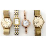 A 9ct yellow gold cased Rotary wristwatch, and others