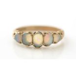 A five stone opal ring