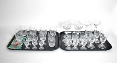A suite of Stuart Crystal ‘Ivanhoe’ glasses; and others