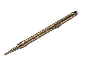 A late 19th Century gold mounted combination propelling pencil and toothpick