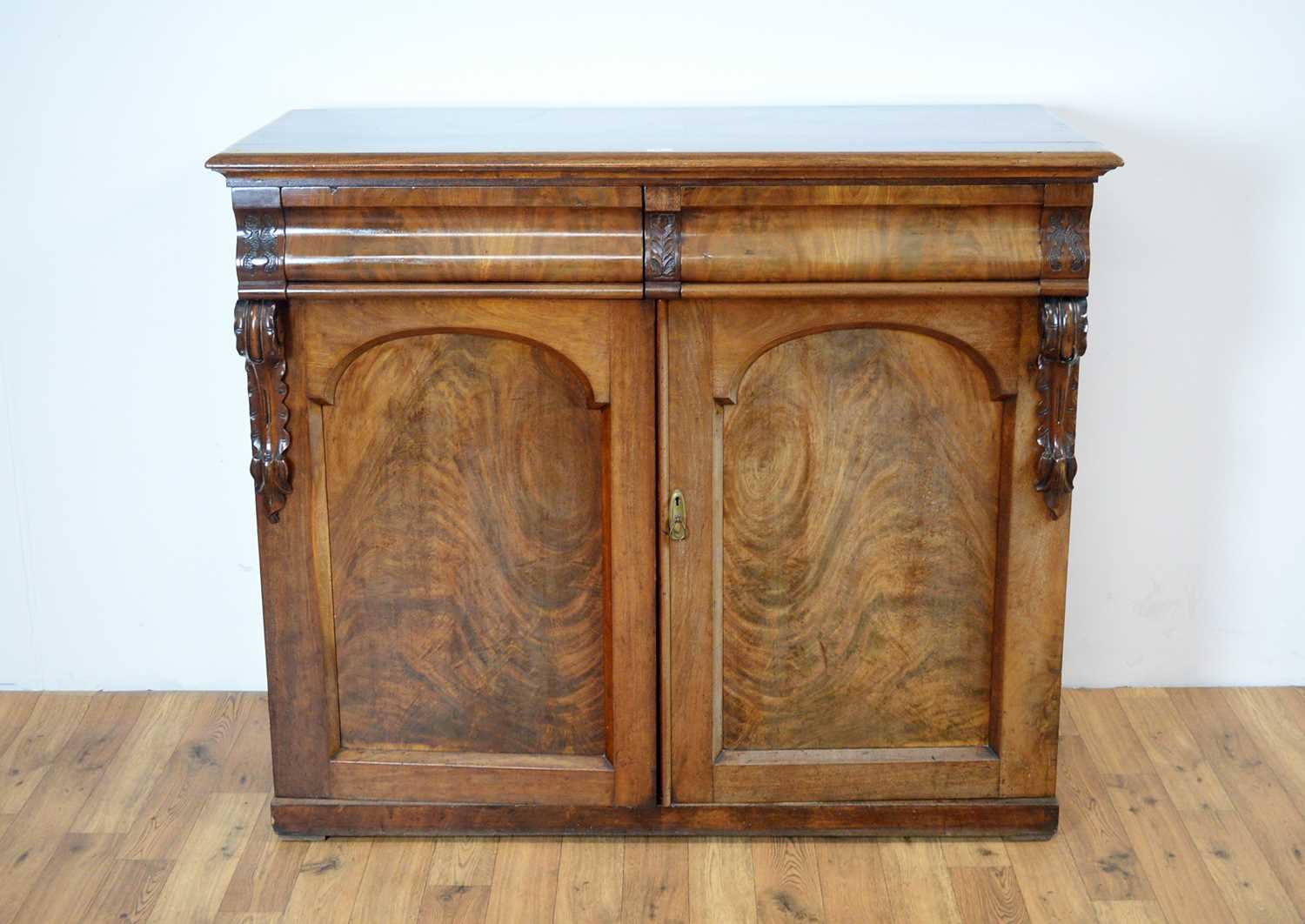 A Victorian mahogany side cabinet