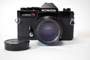 A Konica Autoreflex T3 camera