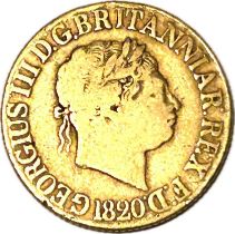 A George III gold sovereign, 1820