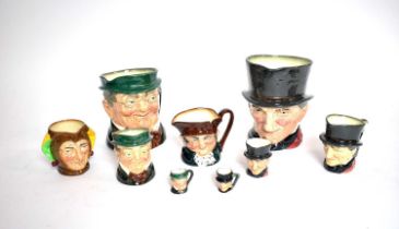 A collection of Royal Doulton toby jugs