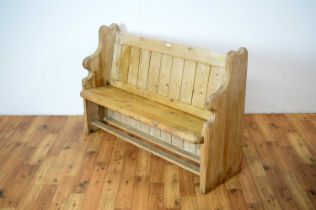 A vintage pine bench