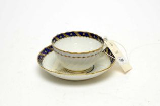 An 18th Century Worcester teacup and saucer