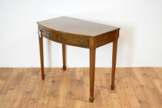 A 19th Century mahogany bowfront side table