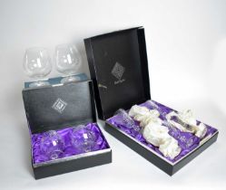 A set of six Edinburgh Crystal sherry glasses
