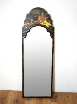 An early 20th Century Japanned wall mirror