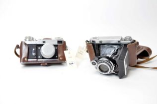 A Russian Leningrad Camera and a Russian Moskuva 5 camera