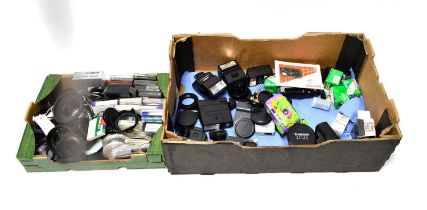 Lense filters, flashguns and photographic accessories
