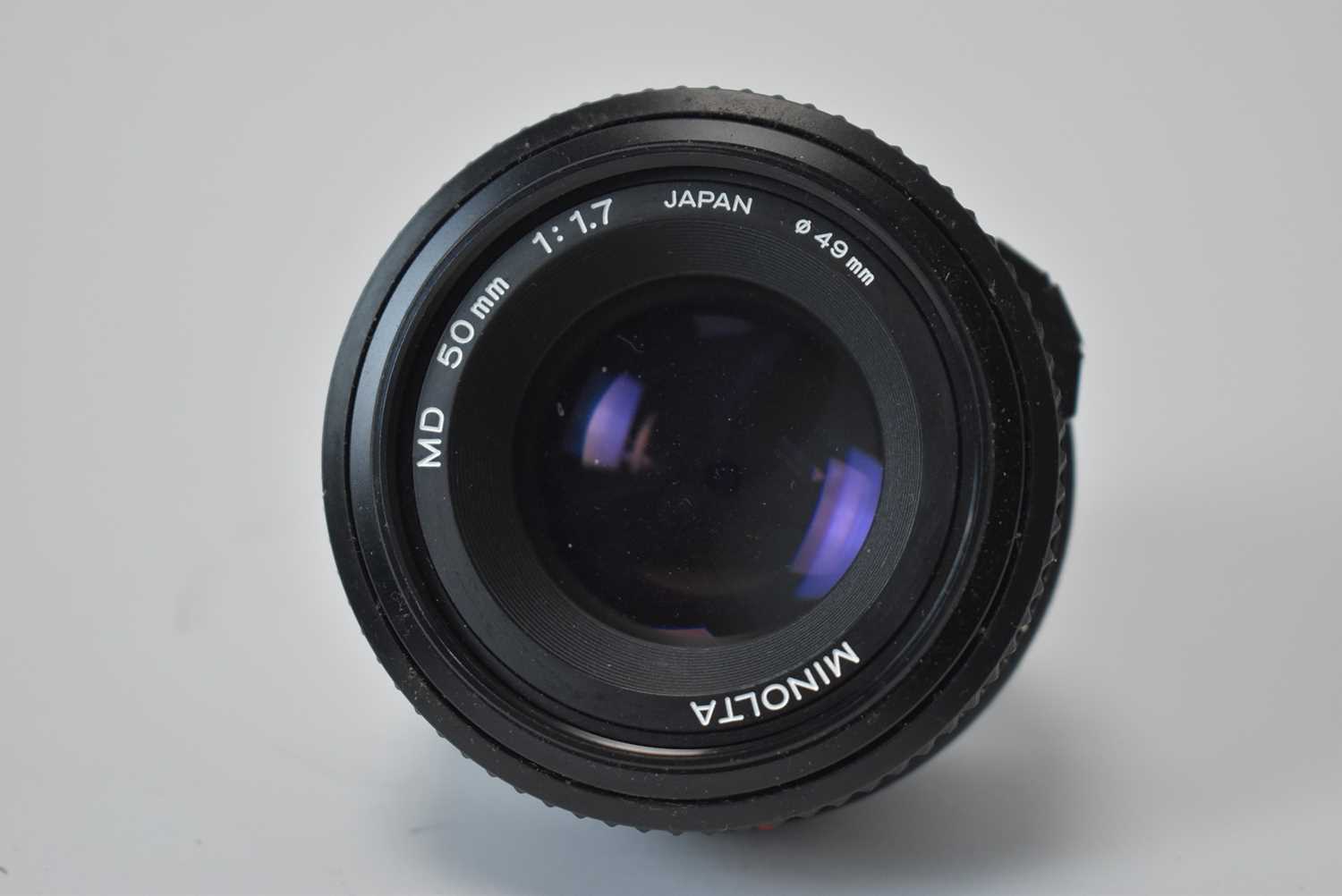 A Minalta XG-M camera and two lenses - Image 2 of 6