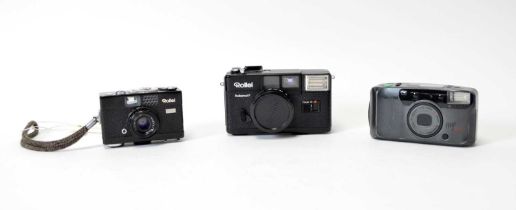 Three Rollei compact cameras