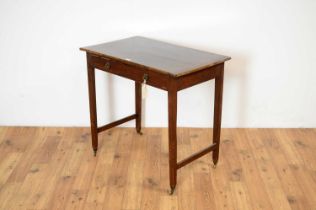 A 19th Century mahogany and banded side table