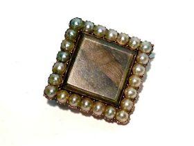 A Victorian mourning brooch