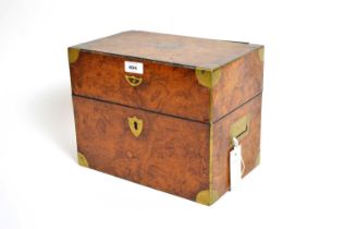 A Victorian decanter box