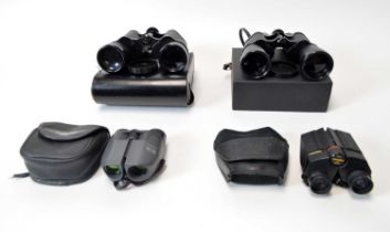 Four of pairs of binoculars