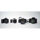 Four Minalta SLR cameras