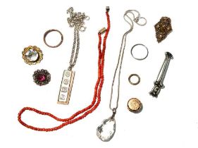 Alexander Ritchie, Iona, silver brooch; and other jewellery
