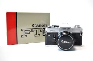 A Canon FTb camera in box